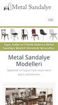 Mobile Screenshot of metalsandalye.com